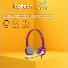 Logitech H150 Stereo Headset with Noise-Cancelling Mic (Pink)