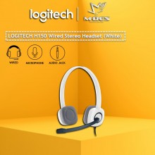 Logitech H150 Stereo Headset with Noise-Cancelling Mic (White)