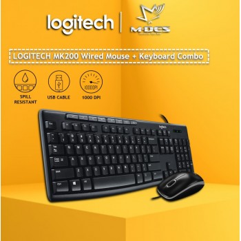 Logitech MK200 Media Combo (Black)