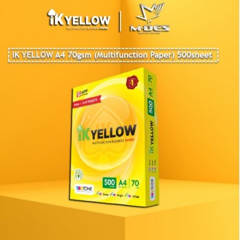 IK YELLOW A4 Paper 70gsm (500's) 