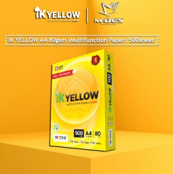 IK YELLOW A4 Paper 80gsm (500's) 