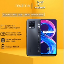 REALME 8 PRO Smartphone (8GB+128GB) Infinite Black