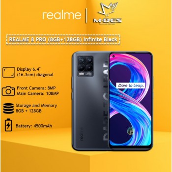 REALME 8 PRO Smartphone (8GB+128GB) Infinite Black