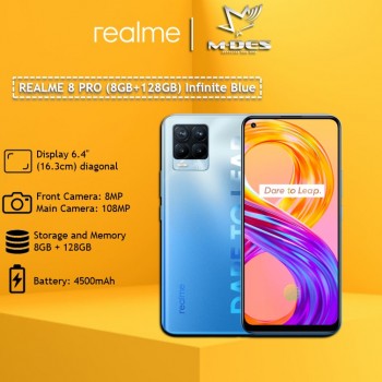 REALME 8 PRO Smartphone (8GB+128GB) Infinite Blue