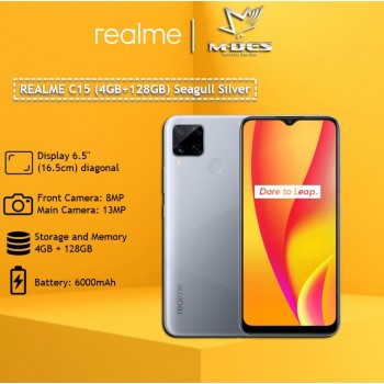 REALME C15 Smartphone (4GB+128GB) - Seagull Silver