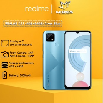 REALME C21 Smartphone (4GB+64GB) - Cross Blue