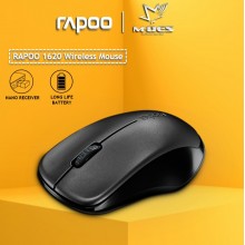 RAPOO 1620 2.4G Wireless Mouse (Black)