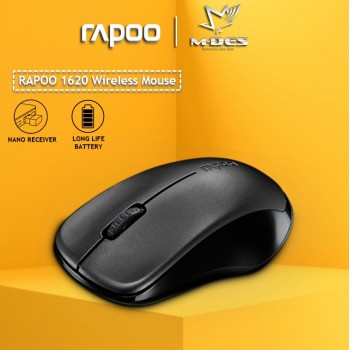 RAPOO 1620 2.4G Wireless Mouse (Black)