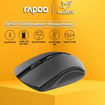 RAPOO 7200M 2.4G Wireless Multi Mode (Dark Grey)