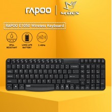 RAPOO E1050 Wireless Keyboard 2.4Ghz Wireless Connection [Waterproof] 