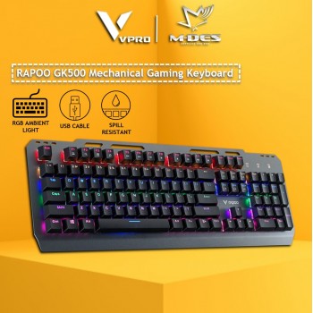 RAPOO GK500 Backlit Mechanical Gaming Keyboard
