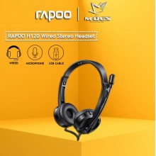RAPOO H120 USB Stereo Headset (Black)