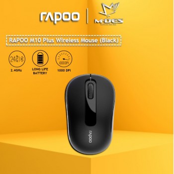 RAPOO M10plus 2.4G Wireless Mouse (Black)