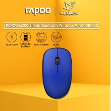 RAPOO M200 Silent Wireless Optical Mouse (Blue)