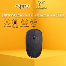 RAPOO M200 Plus Silent Fabric Version Wireless Optical Mouse (Black)
