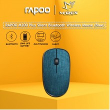 RAPOO M200 Plus Silent Fabric Version Wireless Optical Mouse (Blue)