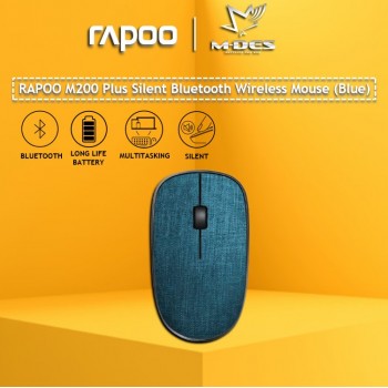 RAPOO M200 Plus Silent Fabric Version Wireless Optical Mouse (Blue)