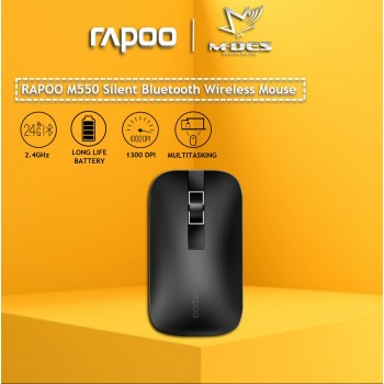 RAPOO M550 Silent Wireless Mouse (Black)