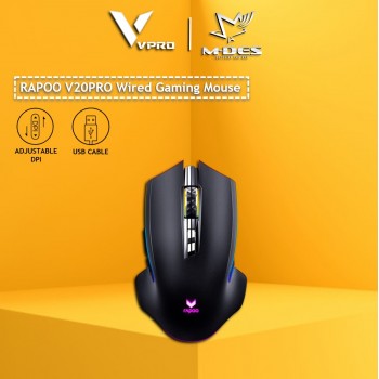 RAPOO V20PRO Wired Gaming Optical Mouse