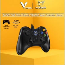 RAPOO V600 Wired Electric Vibration Gamepad (Black)