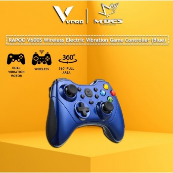 RAPOO V600s Wireless Electric Vibration Gamepad (Blue)