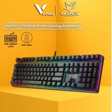 RAPOO V700RGB Backlit Mechanical Gaming Keyboard (Black)