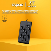 Rapoo K10 Numeric 23keys Wired Keyboard Black