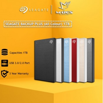 Seagate Backup Plus 1TB Slim Portable Drive 