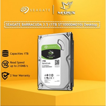 Seagate Barracuda 3.5'' 1TB Internal Hardisk . STORAGE ST1000DM010 For Desktop