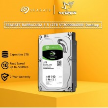 SEAGATE Barracuda 3.5'' 2TB Internal Hardisk . STORAGE ST2000DM008 For Desktop