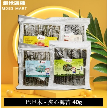  Crispy Nut Sandwich Seaweed 40g 巴旦木 - 夹心海苔 （Ba Tan Mu 巴旦木）