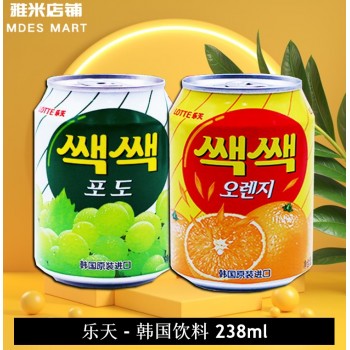 Lotte Korean Drink 238ML 乐天 - 韩国饮料 （苹果味 Apple）