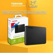 Toshiba Canvio Basics 1TB USB 3.0 Portable External Hard Disk Drive - Black 1 TB HDD EXTERNAL HARDISK