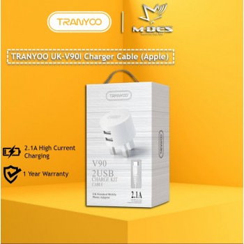 TRANYOO Charger UK-V90 2.1A 2USB (Apple)
