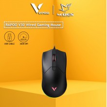 RAPOO V30 IR Optical Gaming Mouse  (Black)