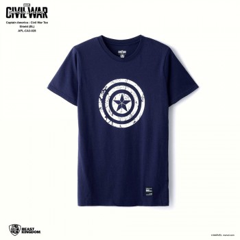 Marvel Captain America Civil War Tee Shield - Blue