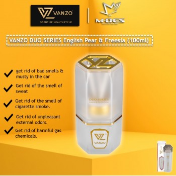 Vanzo Duo Series Interior & Car Perfume  (English Pear & Freesia)