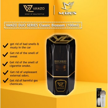 Vanzo Duo Series Interior & Car Perfume  (Classic Blossom)