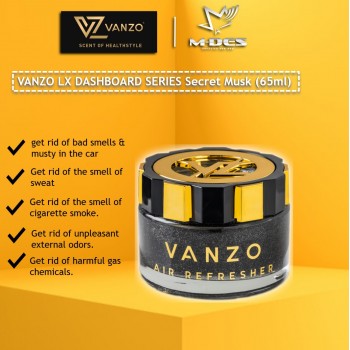 Vanzo Dashboard LX Series Gel Type Air Refresher (Secret Musk)