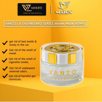 Vanzo Dashboard LX Series Gel Type Air Refresher (Velvet Musk)