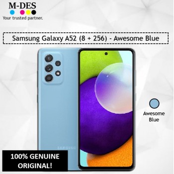 Samsung Galaxy A52 Smartphone  (8GB + 256GB) - Awesome Blue