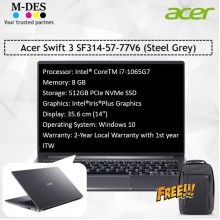 Acer Notebook Swift 3 (SF314-57-77V6) - Steel Grey