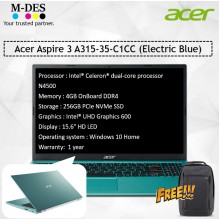 Acer Notebook Aspire 3 (A315-35-C1CC) - Electric Blue
