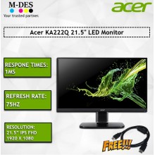 Acer KA222Q 21.5" LED Monitor FOC HDMI Cable