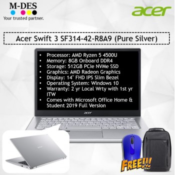 Acer Notebook Swift 3 (SF314-42-R8A9) - Pure Silver