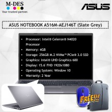 ASUS NOTEBOOK (A516M-AEJ146T) - Slate Grey