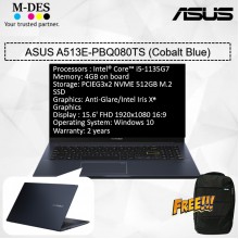 Asus Notebook (A513E-PBQ080TS) - Cobalt Blue