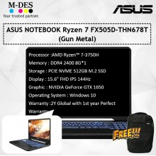 ASUS Notebook Ryzen 7 FX505D-THN678T (Gun Metal)