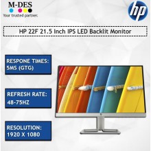 HP 22F 21.5 Inch IPS LED Backlit Monitor