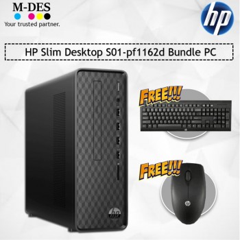 HP Slim Desktop S01-pf1162d Bundle PC 